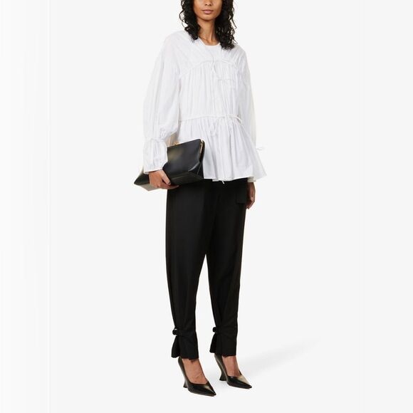 SSENSE 3.1 Phillip Lim Belted tapered-leg high-rise stretch-woven trouse… - Picture 7 of 16